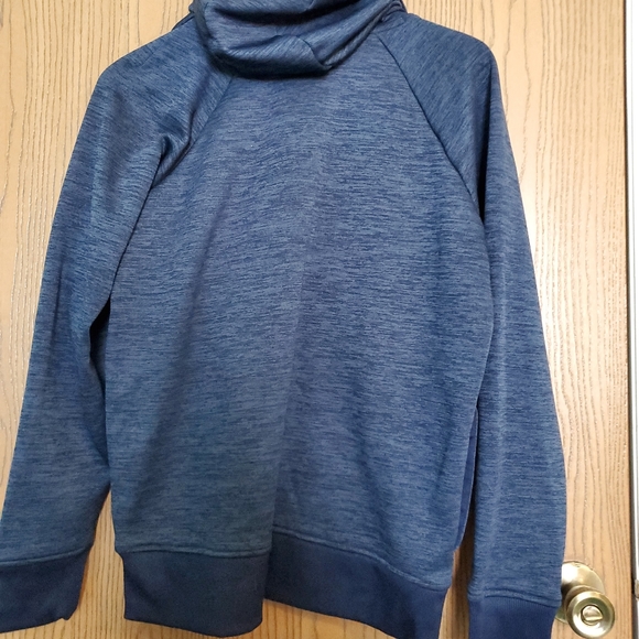 Under Armour Loose Fit Coldgear Funnel Neck Hoodie with Pockets Fleece Lined - Picture 3 of 8